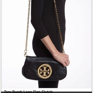 Tory Burch Logo Flap Clutch - image 1